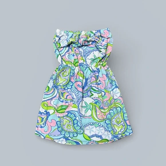Lilly Pulitzer Strapless Windsor Dress in Multi Conch Republic - Picture 1 of 4